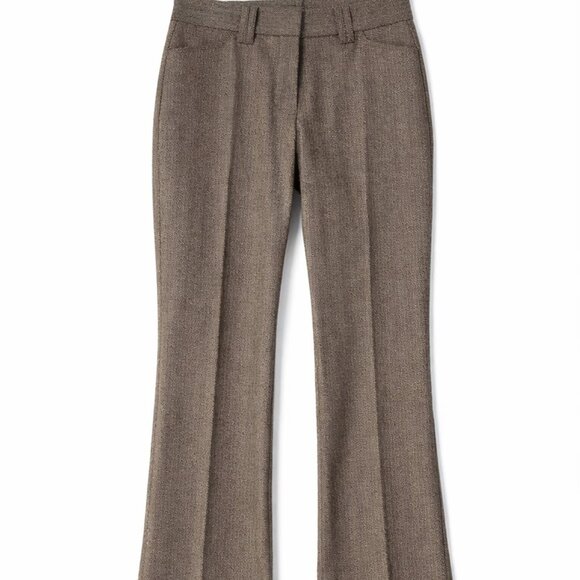 Express Pants - Express Editor Brown Career Dress Pants Size 6R Stretch Bootcut Work Slacks